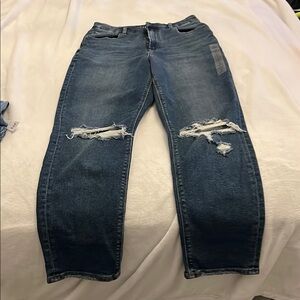 American Eagle Outfitters Blue Distressed Jeans